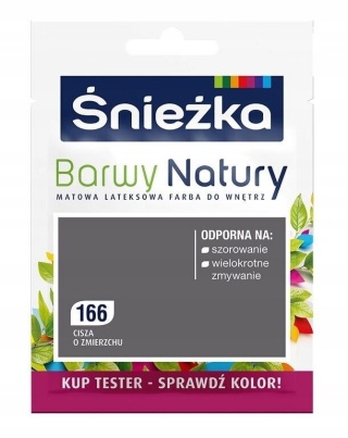 ŚNIEŻKA Barwy Natury Farba Lateksowa TESTER cisza o zmie 166 25ML