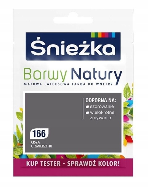 ŚNIEŻKA Barwy Natury Farba Lateksowa TESTER cisza o zmie 166 25ML