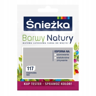 ŚNIEŻKA Barwy Natury Farba Lateksowa TESTER księżycow noc 117 25ML