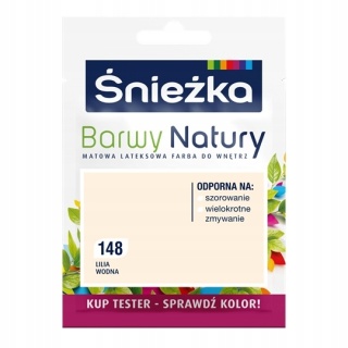 ŚNIEŻKA Barwy Natury Farba Lateksowa TESTER lilia wodna 148 25ML