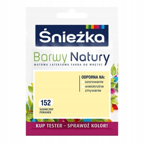 ŚNIEŻKA Barwy Natury Farba Lateksowa TESTER słone poranek 152 25ML