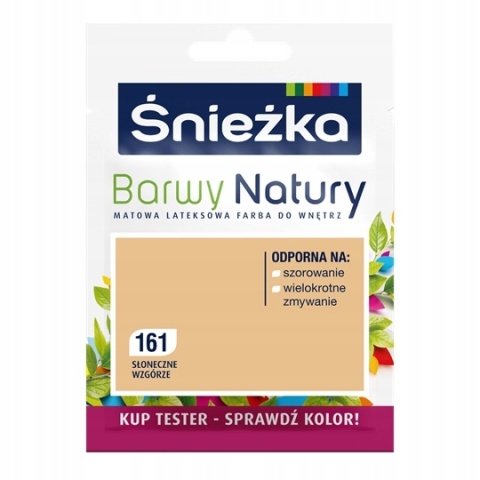 ŚNIEŻKA Barwy Natury Farba Lateksowa TESTER słoneczne wzg 161 25ML