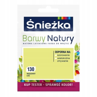 ŚNIEŻKA Barwy Natury Farba Lateksowa TESTER wiosenny liść 130 25ML