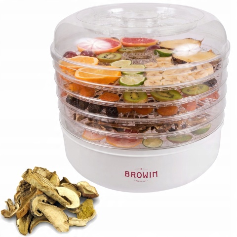 Suszarka do żywności 13,5L pojemności, 5 sit, biał