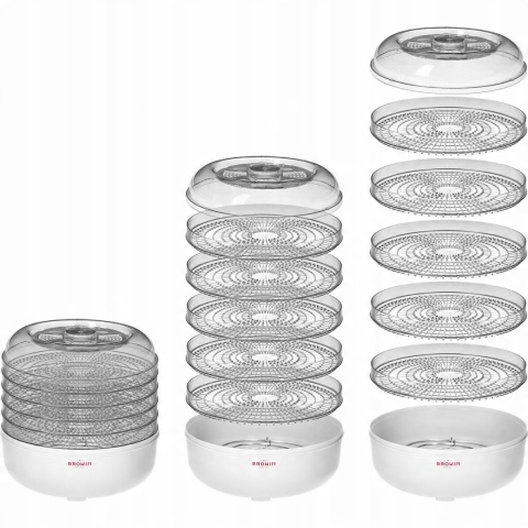 Suszarka do żywności 13,5L pojemności, 5 sit, biał