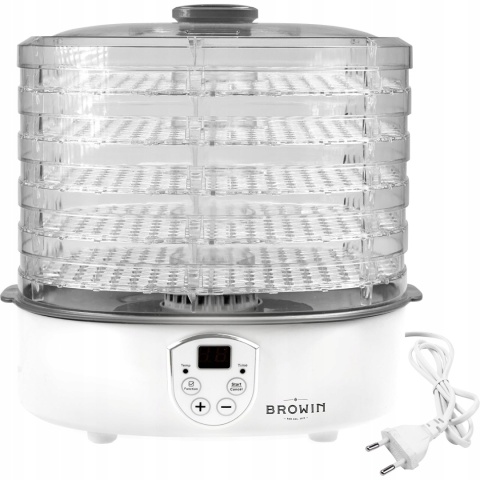 Suszarka do żywności z regulacją temp, 240W, trans