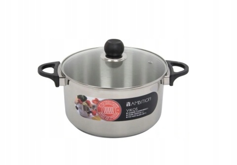AM - VIKOS GARNEK 24CM 6L SZKL. POKR. IND / 81259