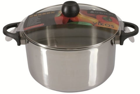 AM - VIKOS GARNEK 24CM 6L SZKL. POKR. IND / 81259