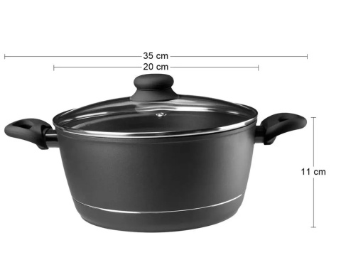 GARNEK ROYAL 20cm z/p 2,5L 6736 !