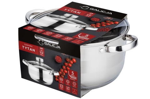 GARNEK TYTAN 24cm/5,8L 19822