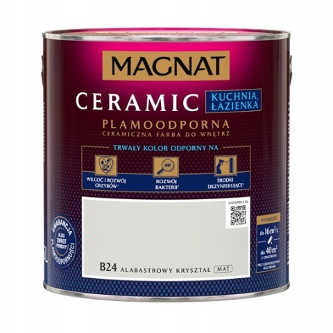 MAGNAT CERAMIC Kitchen Bathroom farba do kuchni lub łazienki alabastr kryszt B24 2,5L