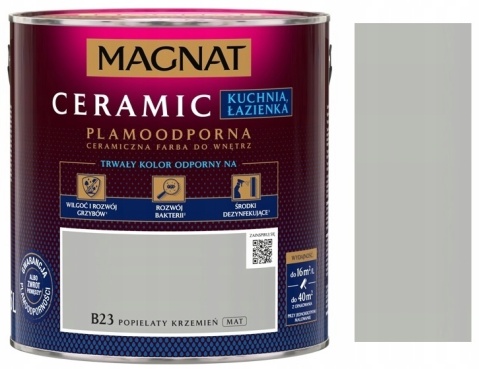 MAGNAT CERAMIC Kitchen Bathroom farba do kuchni lub łazienki alabastr kryszt B24 2,5L