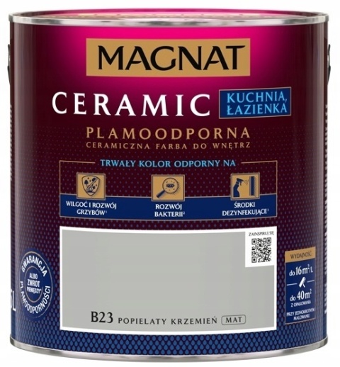 MAGNAT CERAMIC Kitchen Bathroom farba do kuchni lub łazienki alabastr kryszt B24 2,5L