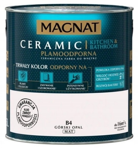 MAGNAT CERAMIC Kitchen Bathroom farba do kuchni lub łazienki górski opal B4 2,5L
