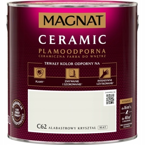 MAGNAT CERAMIC farba ceramiczna ALABASTROWY KRYSZTAŁ C62 2,5L