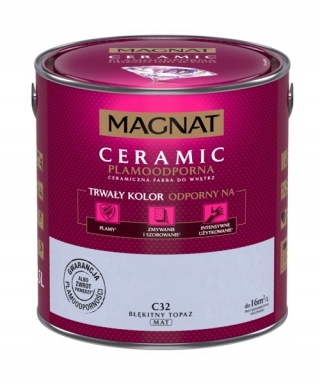 MAGNAT CERAMIC farba ceramiczna BŁĘKITNY TOPAZ C32 2,5L