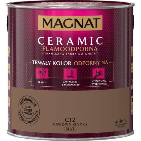 MAGNAT CERAMIC farba ceramiczna KAWOWY ONYKS C12 2,5L