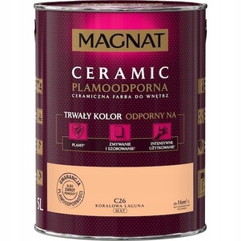 MAGNAT CERAMIC farba ceramiczna KORALOWA LAGUNA C26 5L