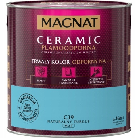 MAGNAT CERAMIC farba ceramiczna NATURALNY TURKUS C39 2,5L