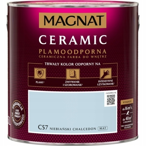 MAGNAT CERAMIC farba ceramiczna NIEBIAŃSKI CHALCEDON C57 2,5L