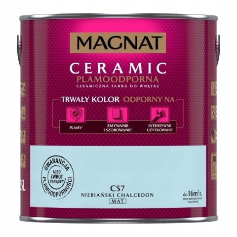 MAGNAT CERAMIC farba ceramiczna NIEBIAŃSKI CHALCEDON C57 2,5L