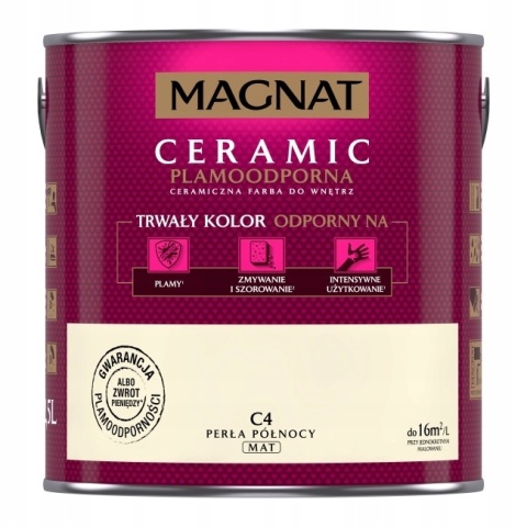 MAGNAT CERAMIC farba ceramiczna PERŁA PÓŁNOCY C4 2,5L