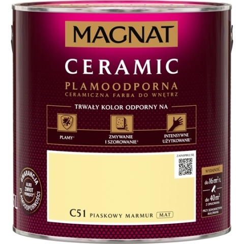 MAGNAT CERAMIC farba ceramiczna PIASKOWY MARMUR 51 2,5L