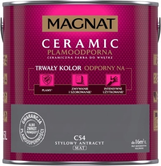 MAGNAT CERAMIC farba ceramiczna STYLOWY ANTRACYT C54 2,5L