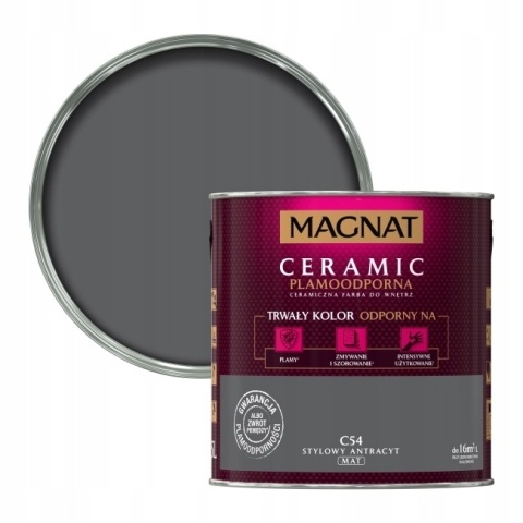 MAGNAT CERAMIC farba ceramiczna STYLOWY ANTRACYT C54 2,5L