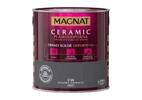 MAGNAT CERAMIC farba ceramiczna STYLOWY ANTRACYT C54 2,5L