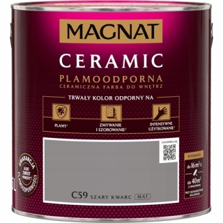 MAGNAT CERAMIC farba ceramiczna SZARY KWARC C59 2,5L