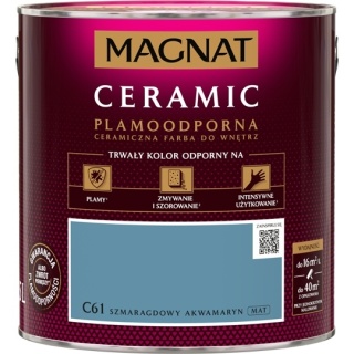 MAGNAT CERAMIC farba ceramiczna SZMARAGDOWY AKWAMARYN C61 2,5L