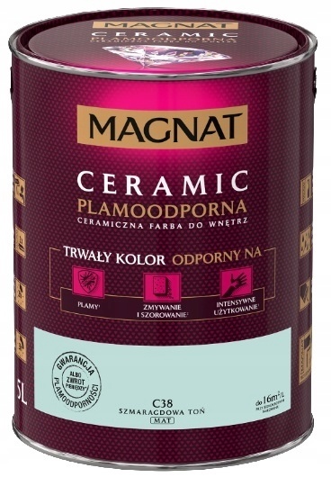 MAGNAT CERAMIC farba ceramiczna SZMARAGDOWY TON C38 5L