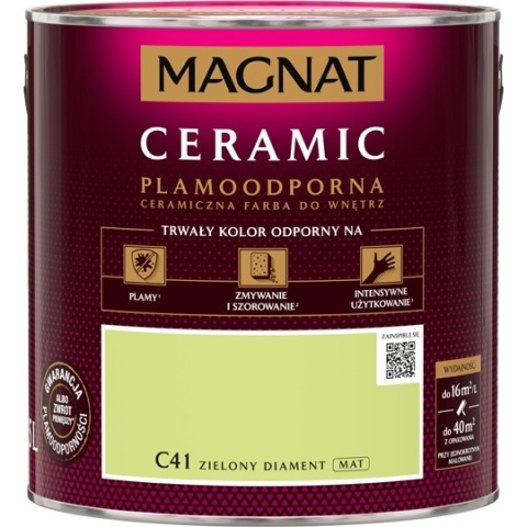 MAGNAT CERAMIC farba ceramiczna ZIELONY DIAMENT C41 2,5L