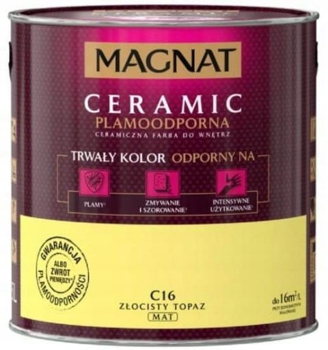 MAGNAT CERAMIC farba ceramiczna ZŁOCISTY TOPAZ C16 2,5L