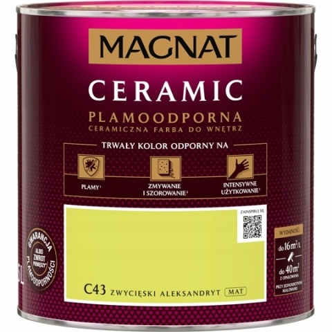 MAGNAT CERAMIC farba ceramiczna ZWYCIĘSKI ALEKSANDRYT C43 2,5L