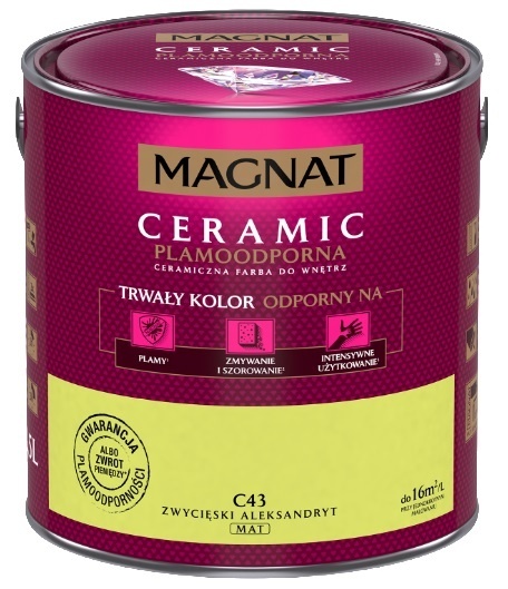 MAGNAT CERAMIC farba ceramiczna ZWYCIĘSKI ALEKSANDRYT C43 2,5L