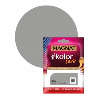 MAGNAT KOLOROWE LOVE farba plamoodporna TESTER KL16 ciemny popie 25ML
