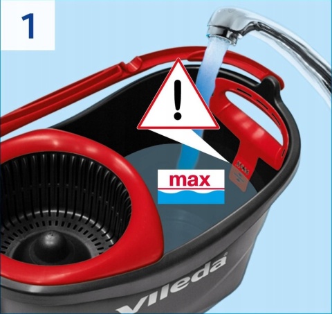 VILEDA BOX MOP OBROTOWY TURBO 3W1 MICROFIBRE