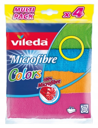VILEDA ŚCIERECZKA MIKROFIBRA COLORS A'4 30X30