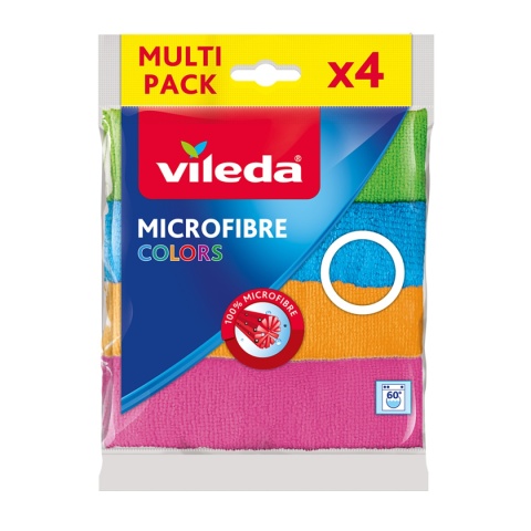 VILEDA ŚCIERECZKA MIKROFIBRA COLORS A'4 30X30