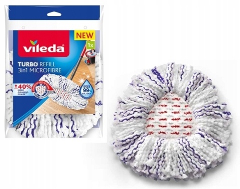 VILEDA WKŁAD TURBO 3W1 MICORFIBRE DO MOPA OBROTOWEGO