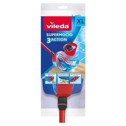 VILEDA mop paskowy 3 ACTION VELOUR art. 140008 op/10szt