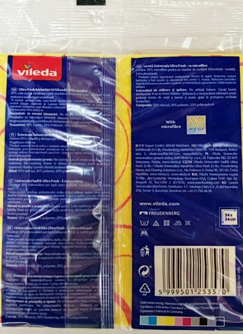 VILEDA ściereczka Uniwersalna 2+1 gratis art. 144826 op/17szt